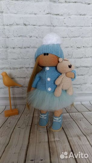 Вязаная Интерьерная кукла