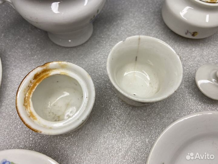 Фарфоровая Детская кукольная Посуда Дулево СССР