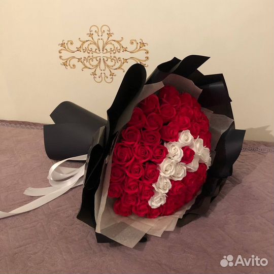 Букет из мыльных роз