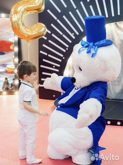 Ростовая кукла мишка тедди, живая открытка