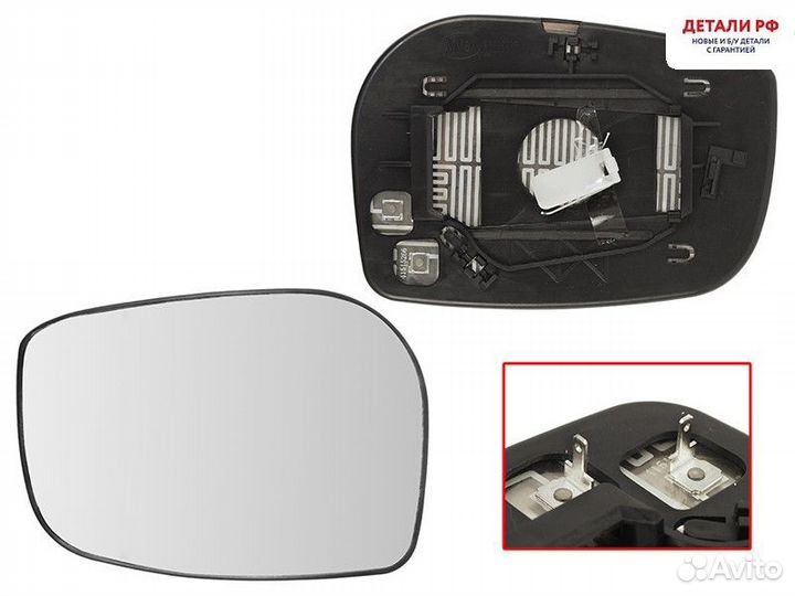 Полотно зеркала toyota avensis 06-08 RH сферическо