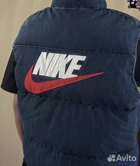 Джинсовая жилетка Nike x Supreme