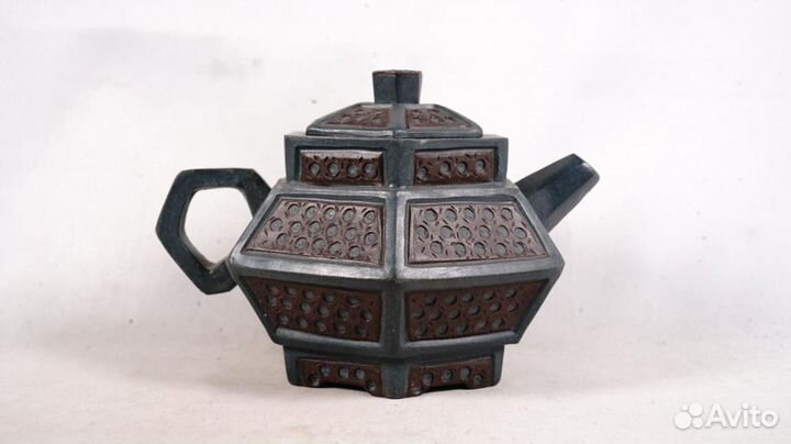 Античный китайский шестиугольный чайник