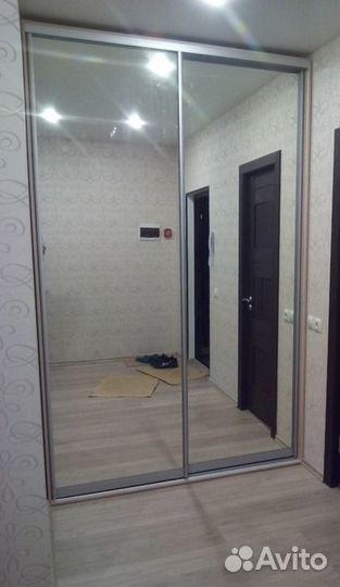 Двери-купе зеркальные для шкафа шк-40