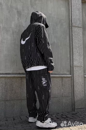 Штаны nike x stussy полосатые