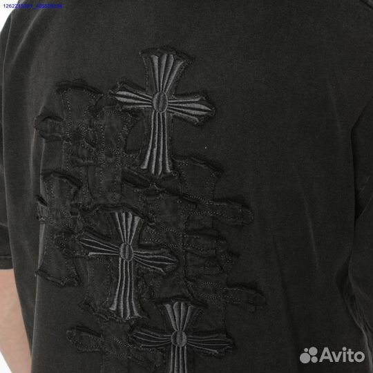 Футболка Chrome Hearts на руках (Арт.30884)