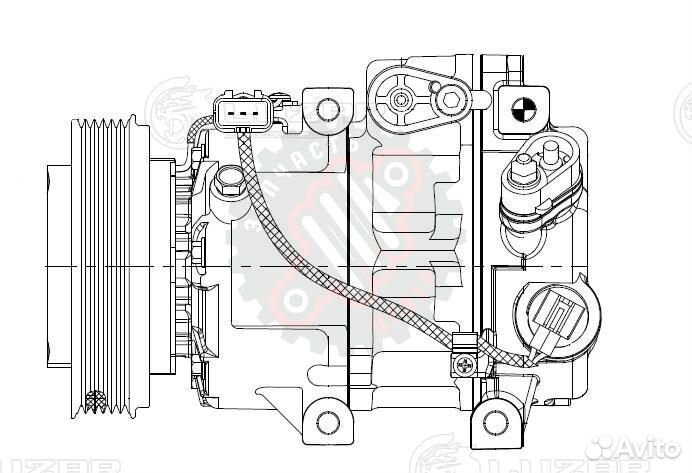 Компрессор кондиционера для автомобилей ix35 (10)