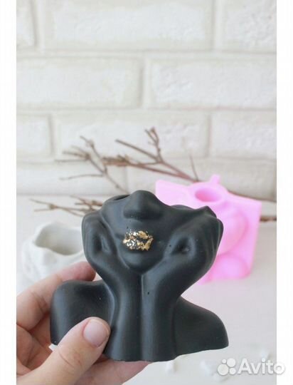 Силиконовый молд, кашпо