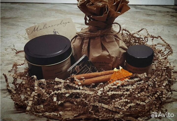 Свеча ручной работы из натурального соевого воска