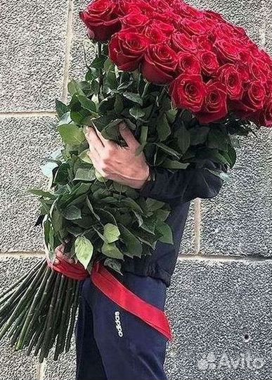 Высокие розы 150 160 170 180 190см доставка Москва