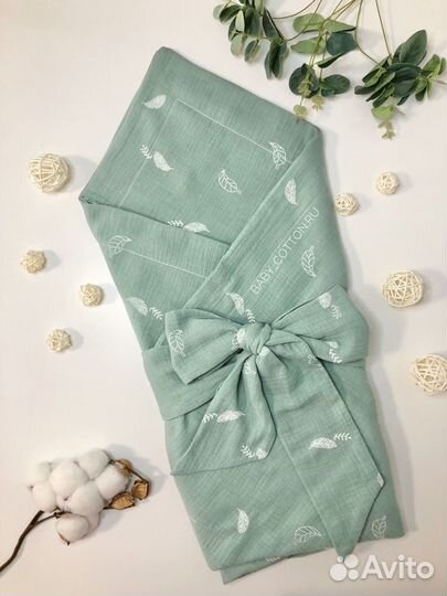 Муслиновый комплект на выписку