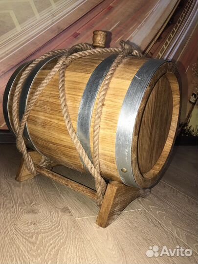 Дубовая бочка 10л Премиум Дерево +кран