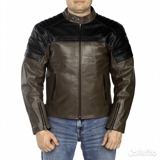 Мотокуртка armo Pygmalion кожа black-brown