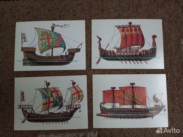 Набор открыток СССР, 70-80е, исторические