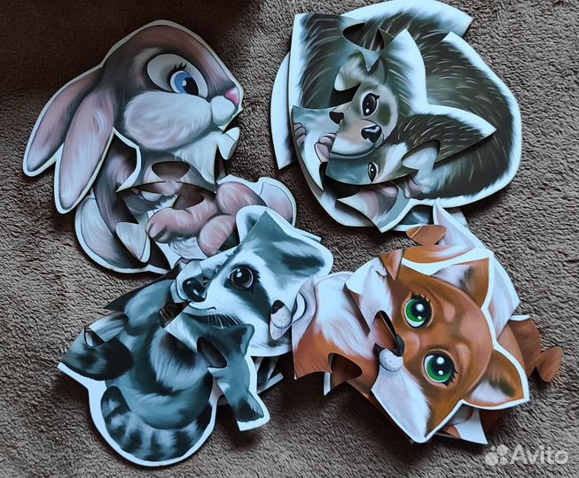 Пазлы деревянные крупные для детей 3 лет