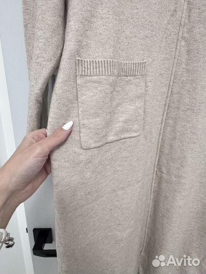 Платье теплое длинное 44