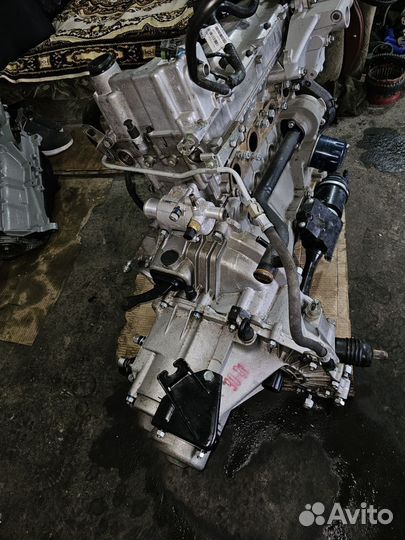 Двигатель сборе с кпп и пром вал приора гранта