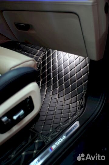 3Д коврики из экокожи BMW