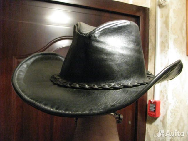 Шляпа кожаная мужская размер 56