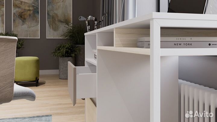 Стол письменный с ящиками 