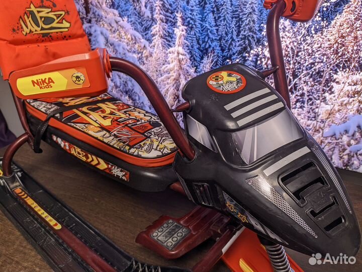Снегокат детский Nika Snowpatrol со спинкой