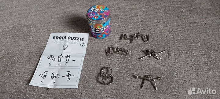 Brain puzzle, металлическая головоломка