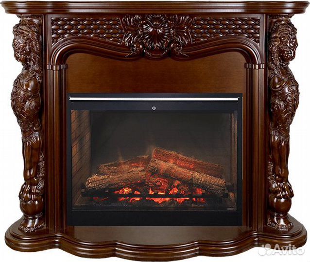 Каминокомплект Castle - Темный дуб очаг Sympho