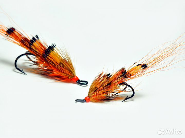 Лососевые мушки (на двойниках)