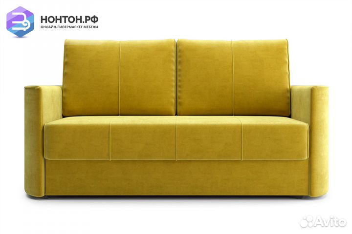 Диван еврокнижка Колибри горчичный