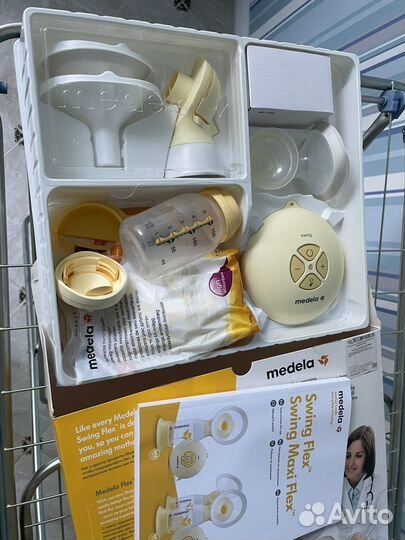 Молокоотсос medela swing flex электрический