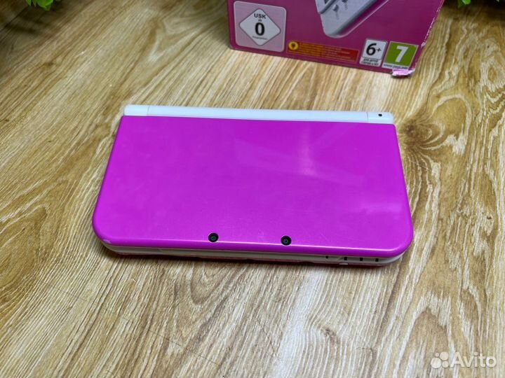 New Nintendo 3DS XL Pink-White Прошитая с играми