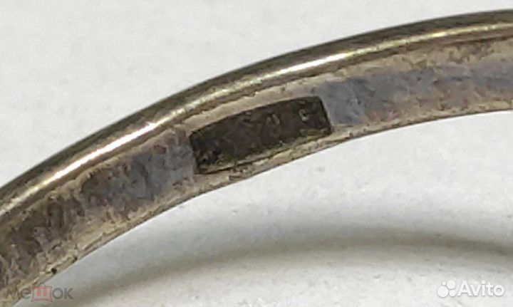 Кольцо серебряное Ag 875 с янтарем. 3,8 грамм