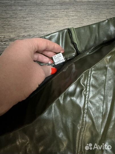 Юбка из экокожи