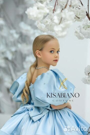Платье kisabiano 122-128 прокат на выпускной в сад