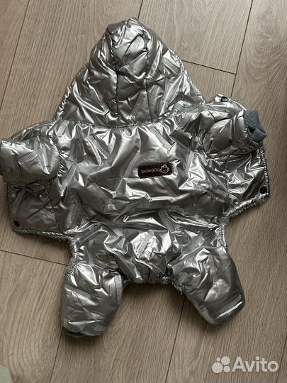 Зимний комбинезон для собаки, ботинки