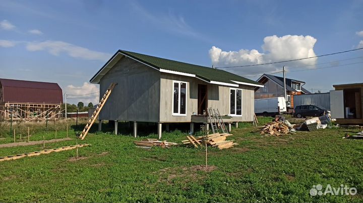 Каркасный дом 72м
