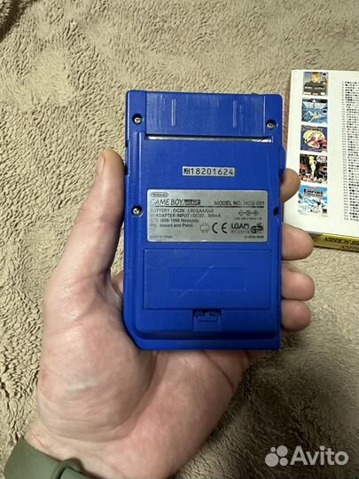 Game boy pocket в оригинальном корпусе с играми