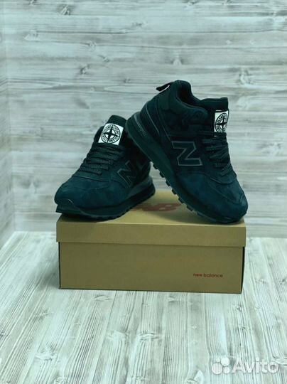 Кроссовки New Balance 574 Stone Island зимние