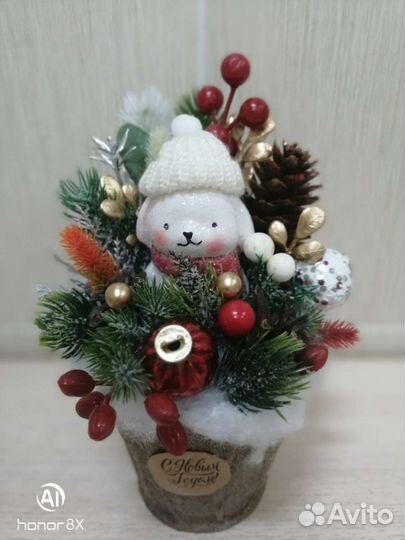 Подарки ручной работы. зимний декор