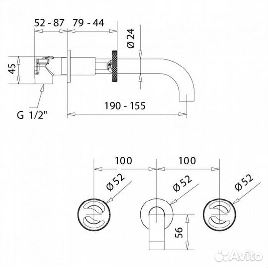 Смеситель для раковины Migliore Reversa 28205 золото