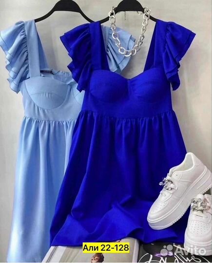 Платье летнее женское 44 46 яркое сочное