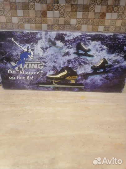 Конькобежные коньки viking 42размер