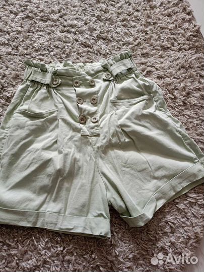 Шорты с высокой посадкой/талией