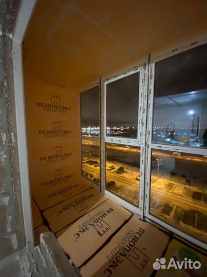 Демонтаж, Остекление, Утепление балконов