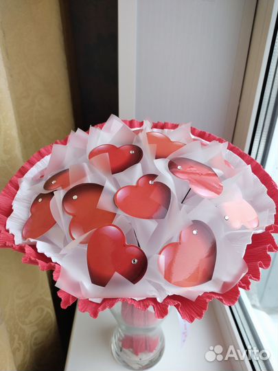 Букет из сердец в наличии