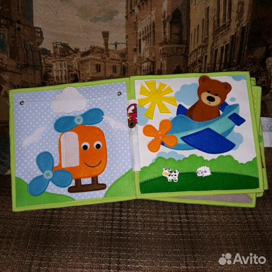 Развивающая книга из фетра