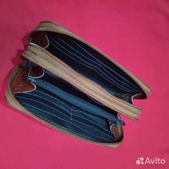 Кошелек мужской кожаный ручной работы