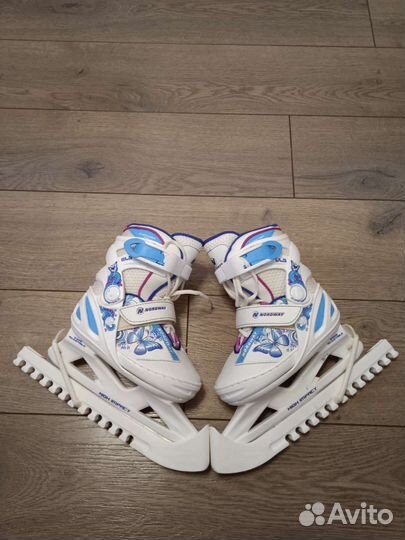 Коньки детские раздвижные nordway 26-30