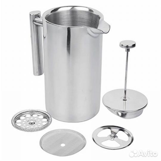 Френч-пресс 800 мл нерж. сталь, 22029011