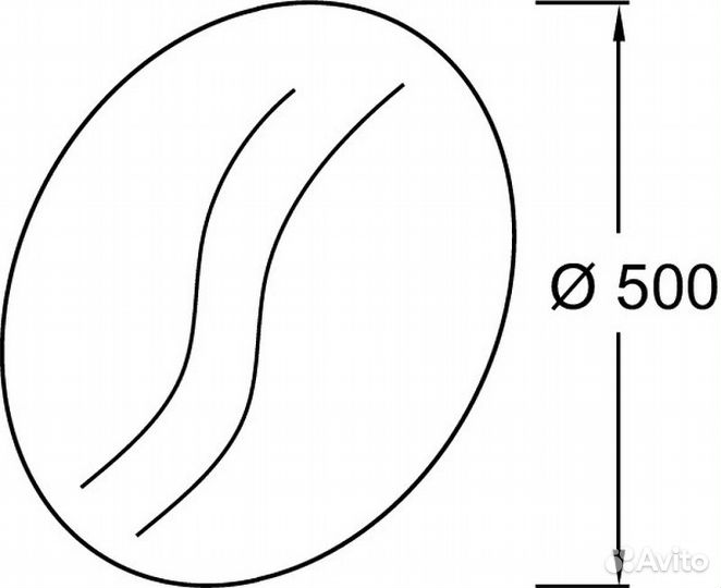 Зеркало Jacob Delafon 50 eb1143-nf Хром